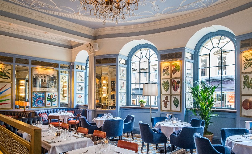 Interiors at The Ivy Bath Brasserie